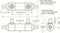 Dimensional Drawing for 73 Series Shell & Tube Heat Exchangers (00604)
