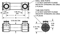 Dimensional Drawing for 60 Series Single Tubesheet Sanitary Shell & Tube Heat Exchangers (00687)